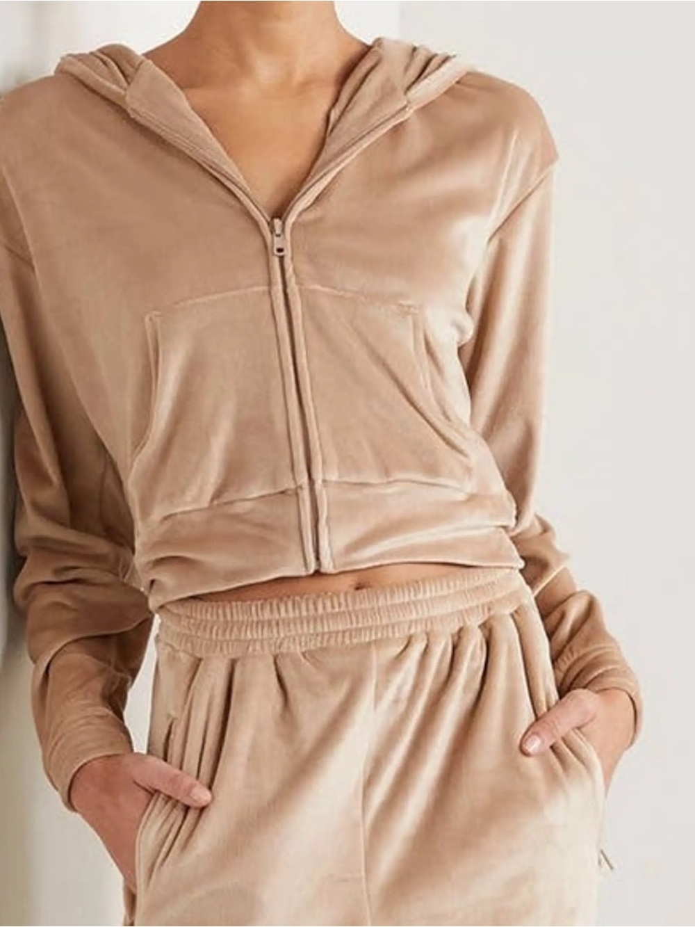 SKIMS Velour Zip Hoodie